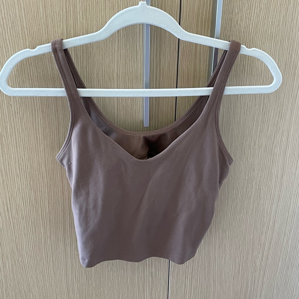 align top brown